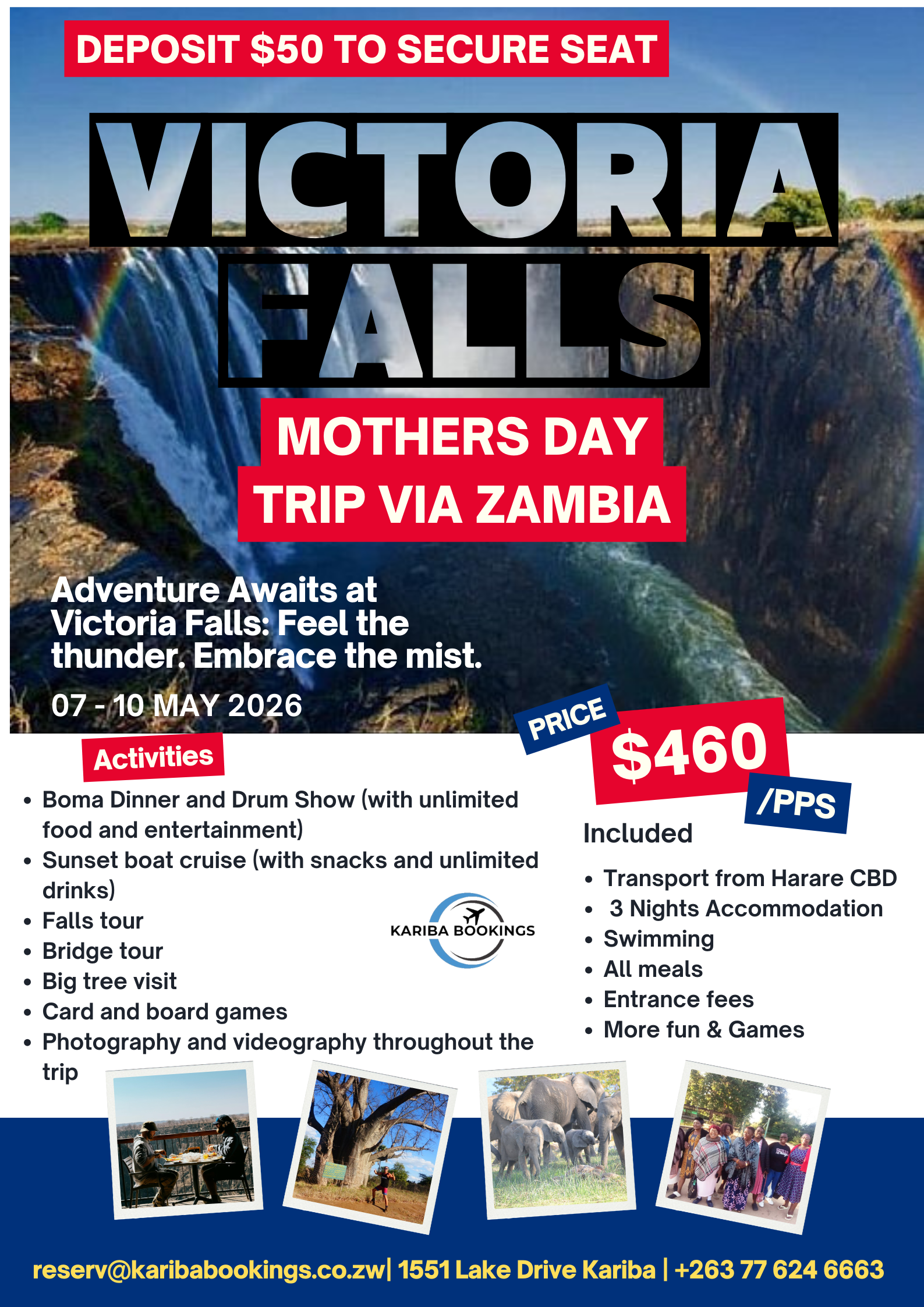 Victoria Falls Mother's Day Trip